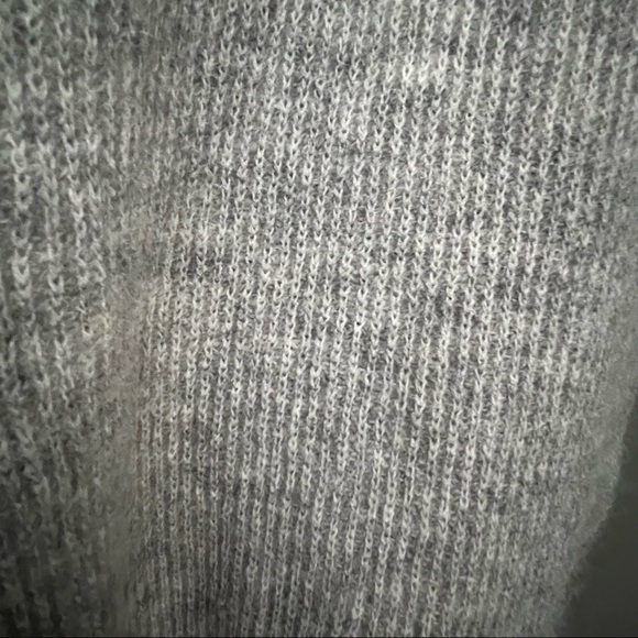 Scotch & Soda Wool Blend Oversized Grey Loose Woven Fringe Scarf new with tags - Picture 3 of 16